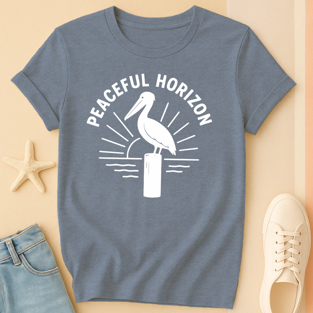 Peaceful Pelican Horizon Tee