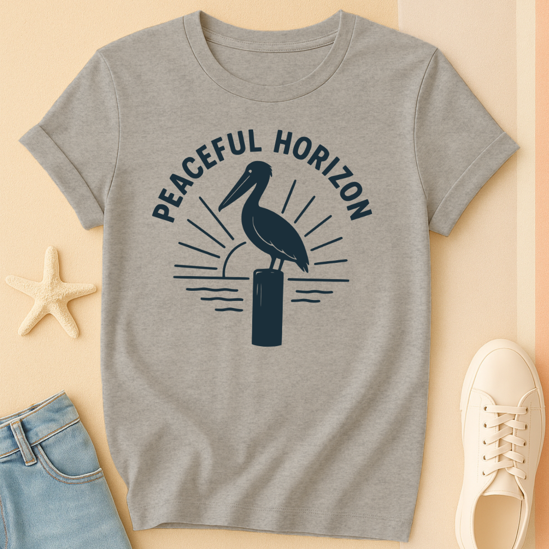 Peaceful Pelican Horizon Tee