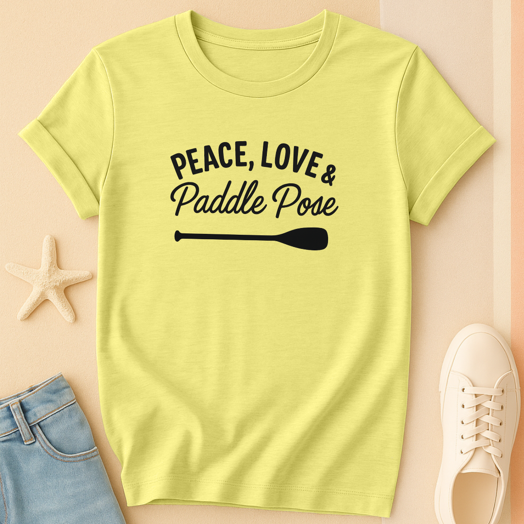 Peace Love Paddle Pose Tee