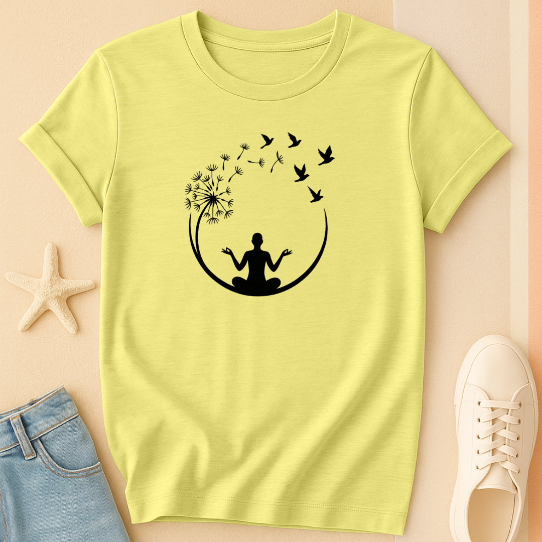 Dandelion Bird Yoga Tee