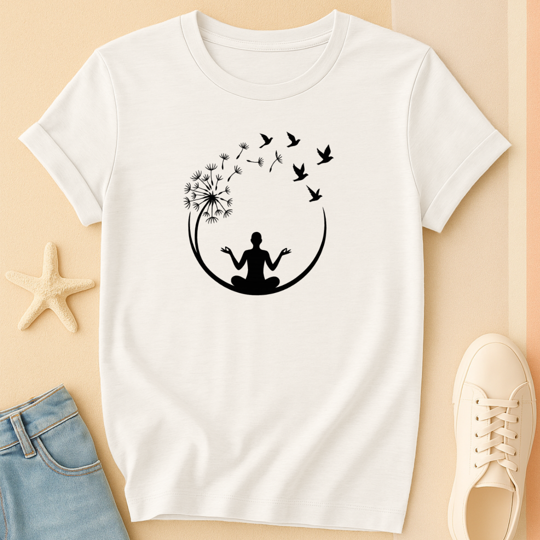 Dandelion Bird Yoga Tee
