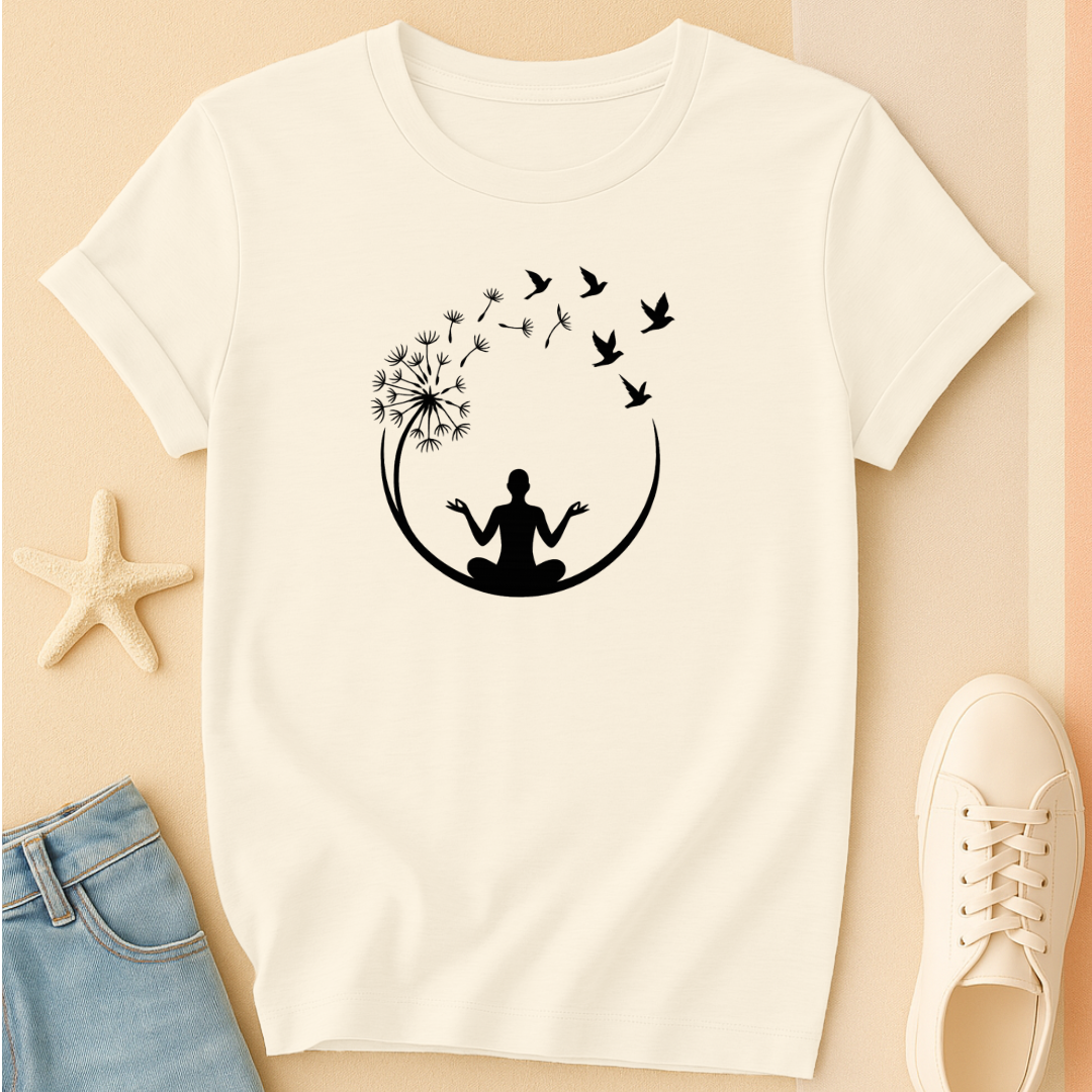 Dandelion Bird Yoga Tee