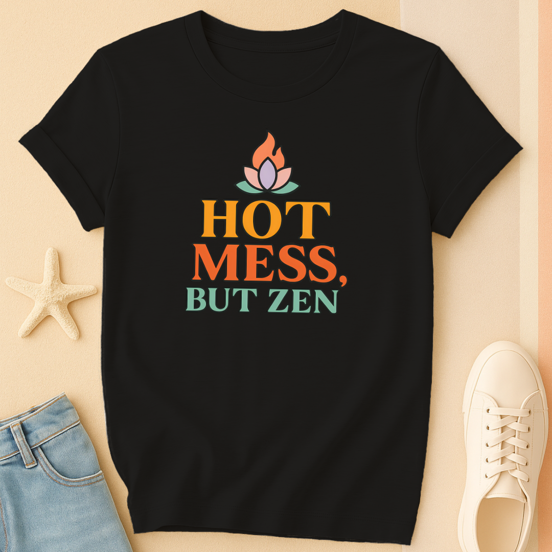 Hot Mess But Zen Tee