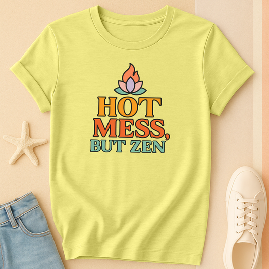 Hot Mess But Zen Tee