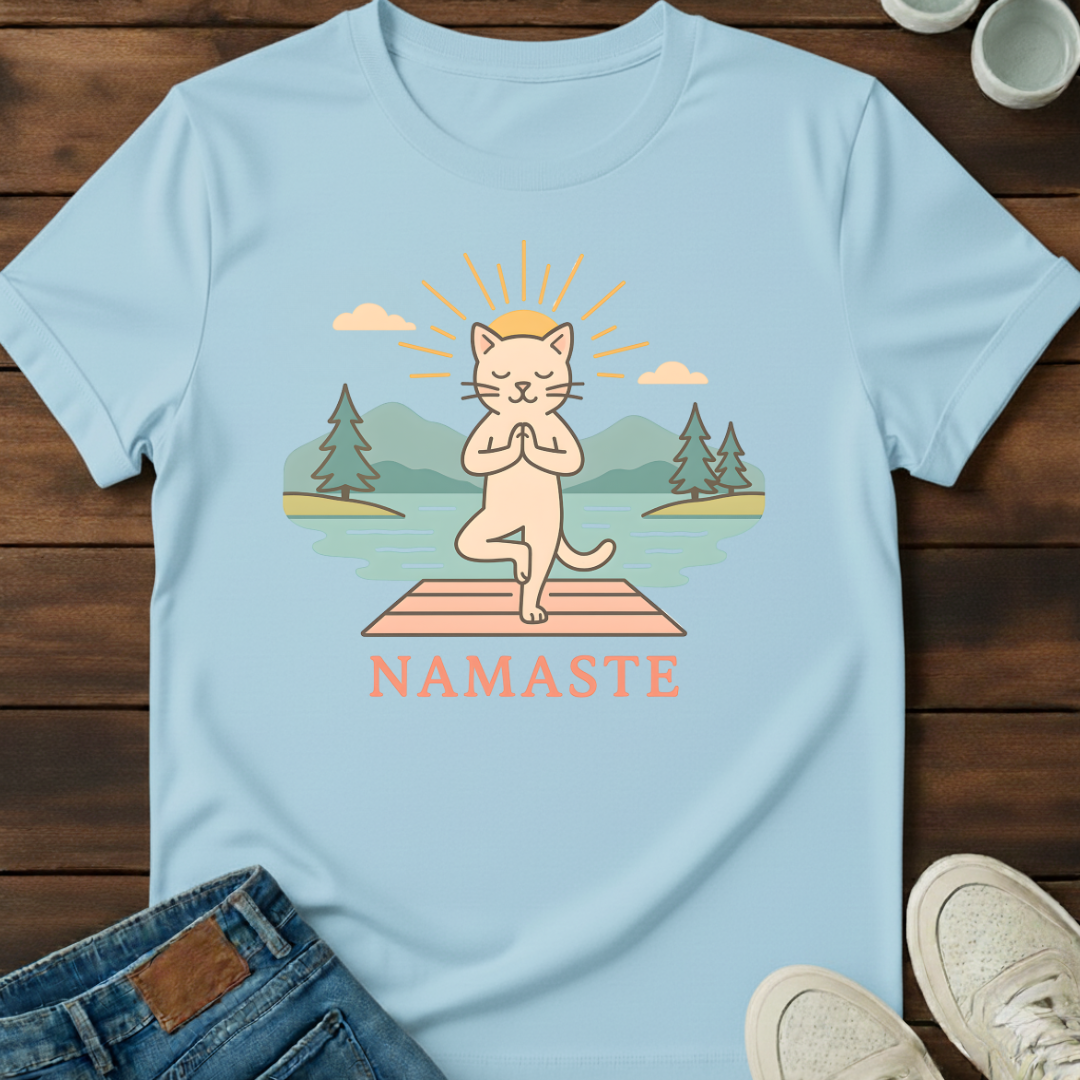 Namaste Cat T-Shirt