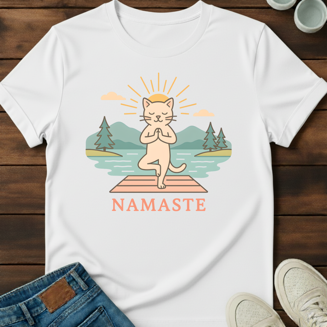 Namaste Cat T-Shirt