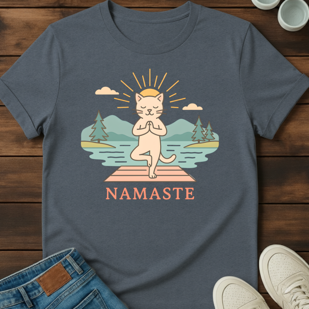 Namaste Cat T-Shirt