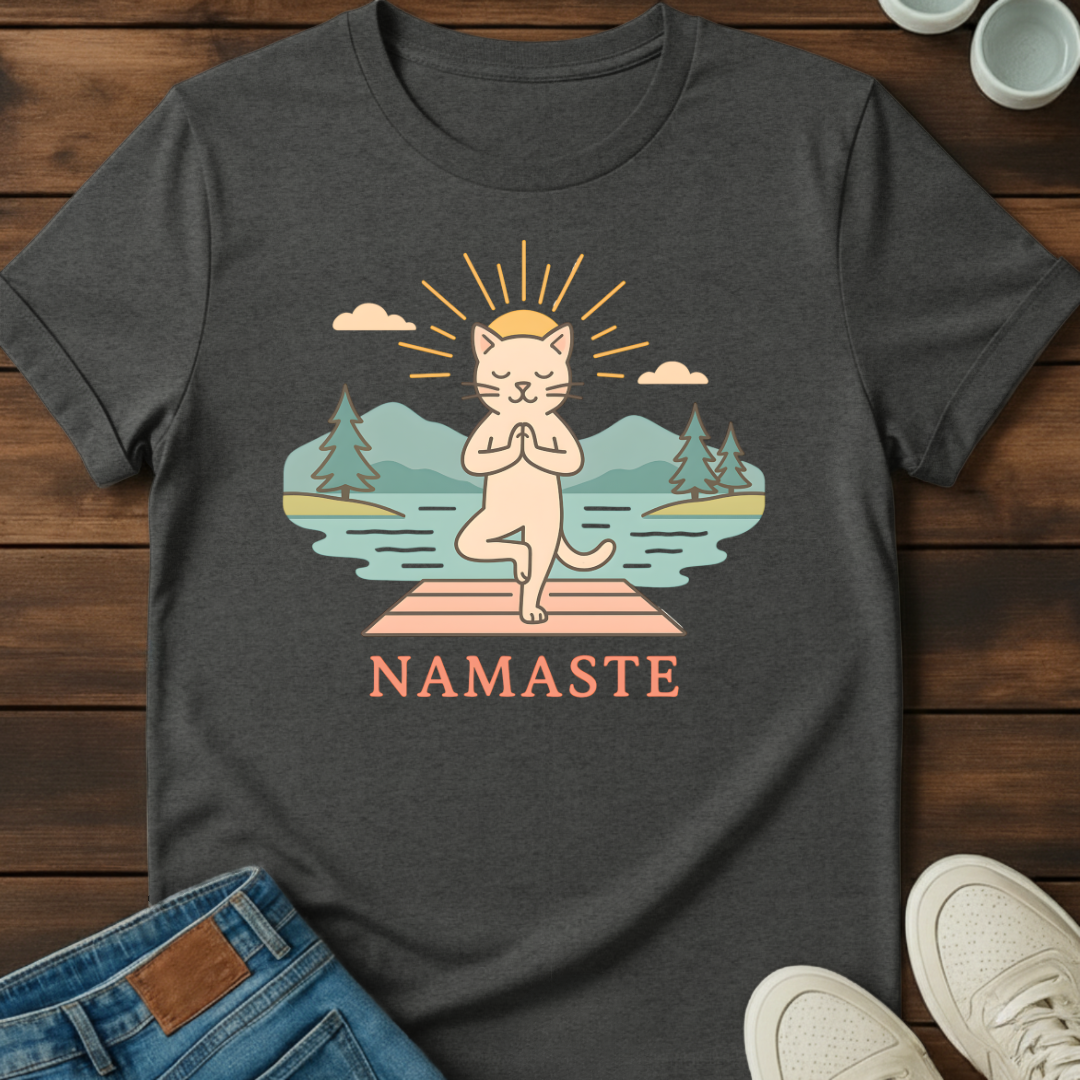 Namaste Cat T-Shirt