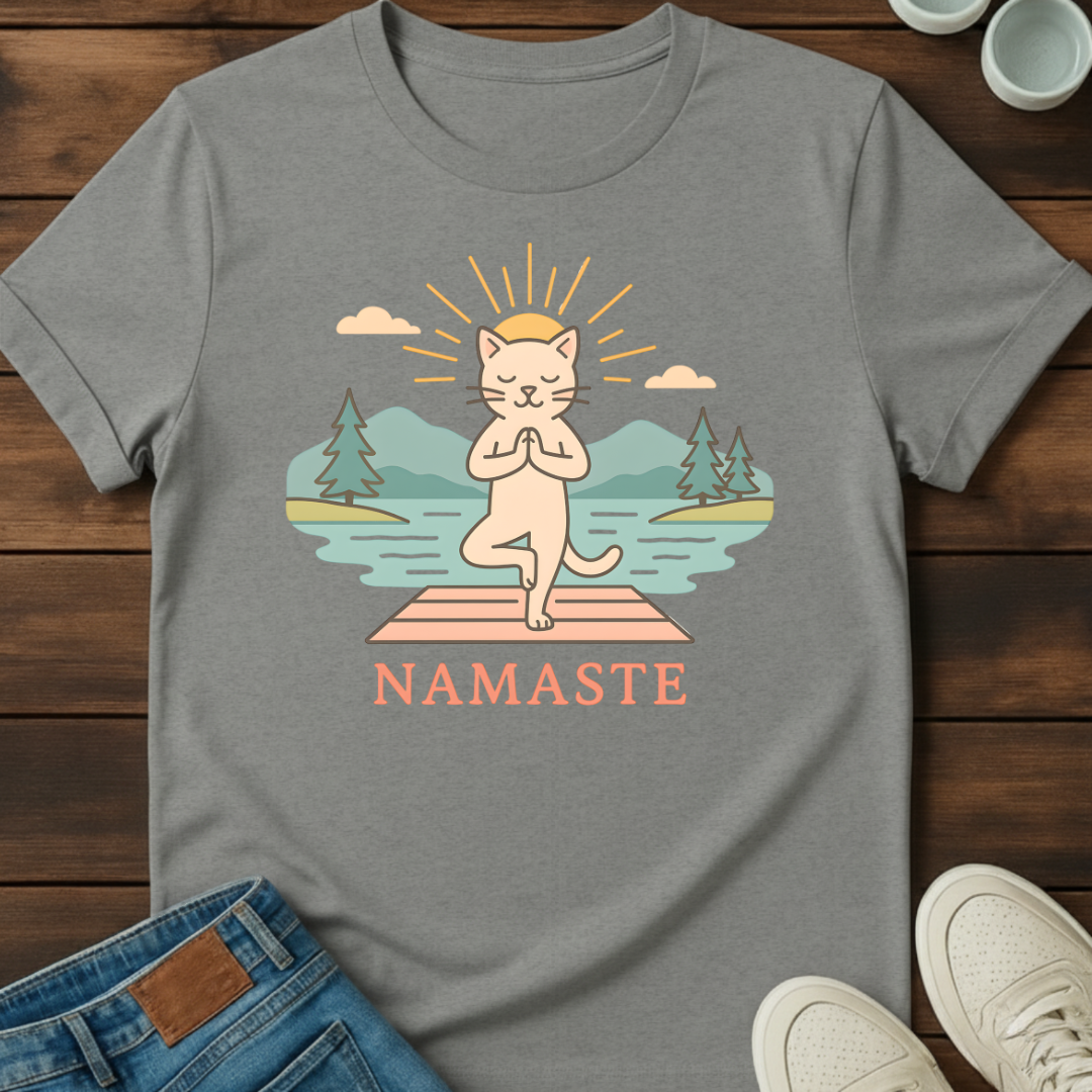 Namaste Cat T-Shirt