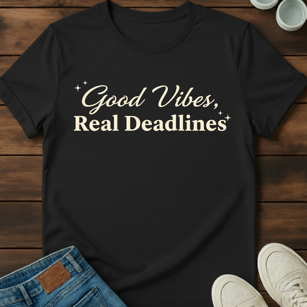 Good Vibes Real Deadlines T-Shirt
