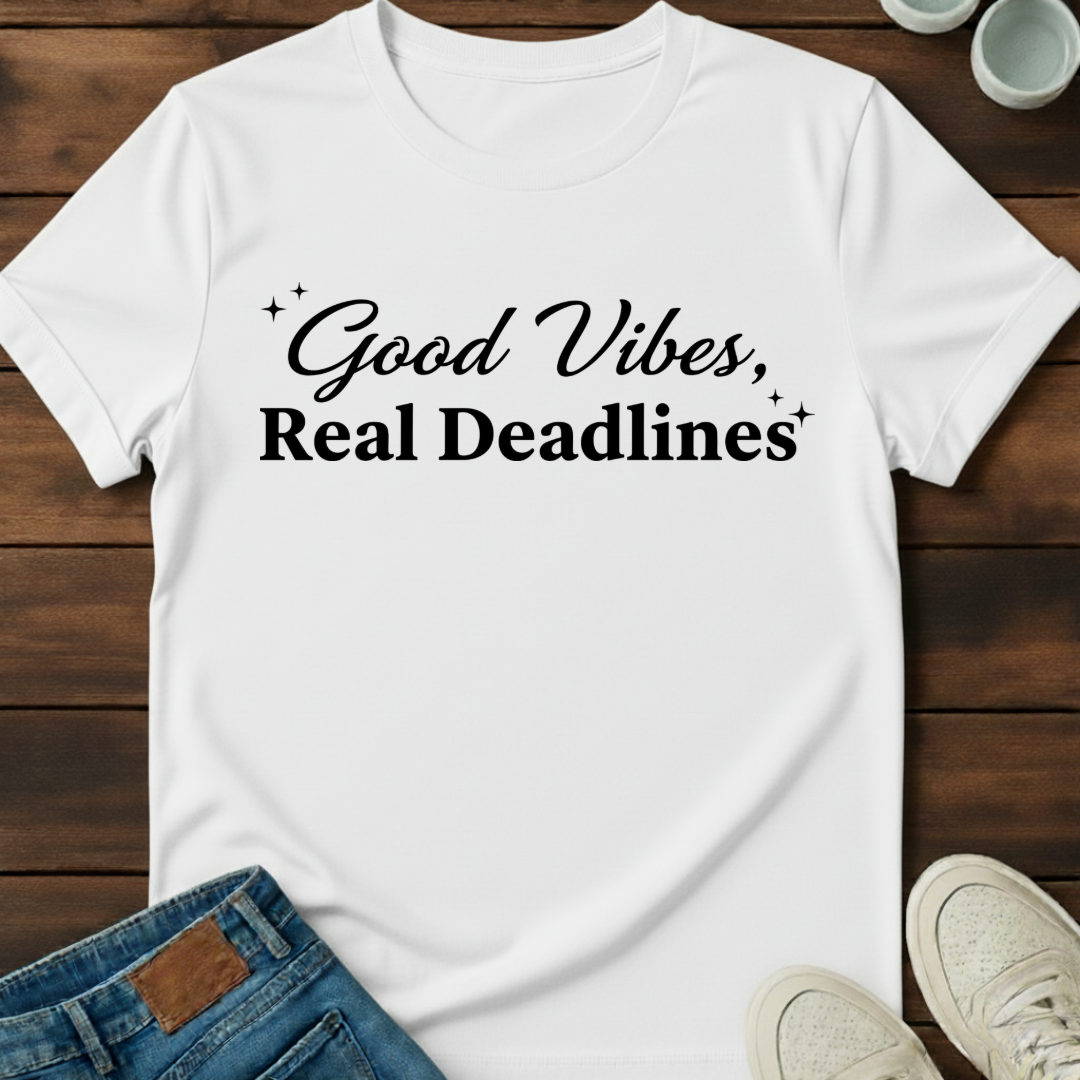 Good Vibes Real Deadlines T-Shirt