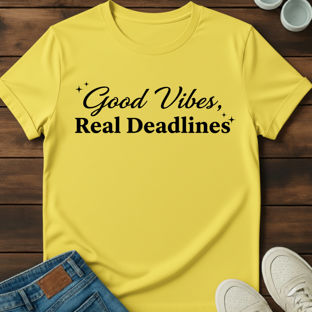 Good Vibes Real Deadlines T-Shirt
