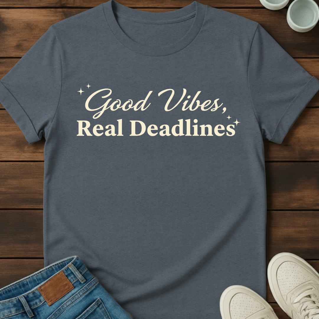 Good Vibes Real Deadlines T-Shirt