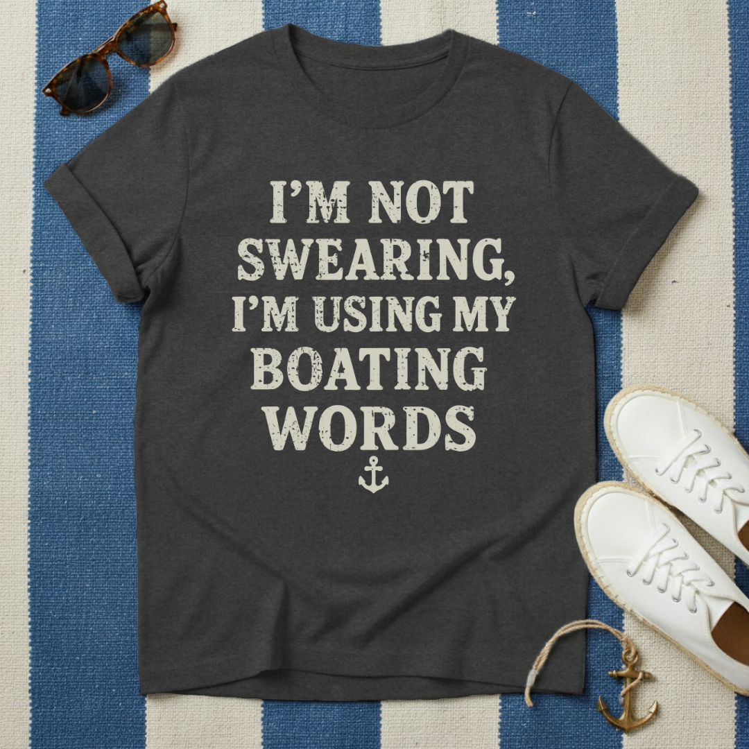 Boating Words Anchor T-Shirt