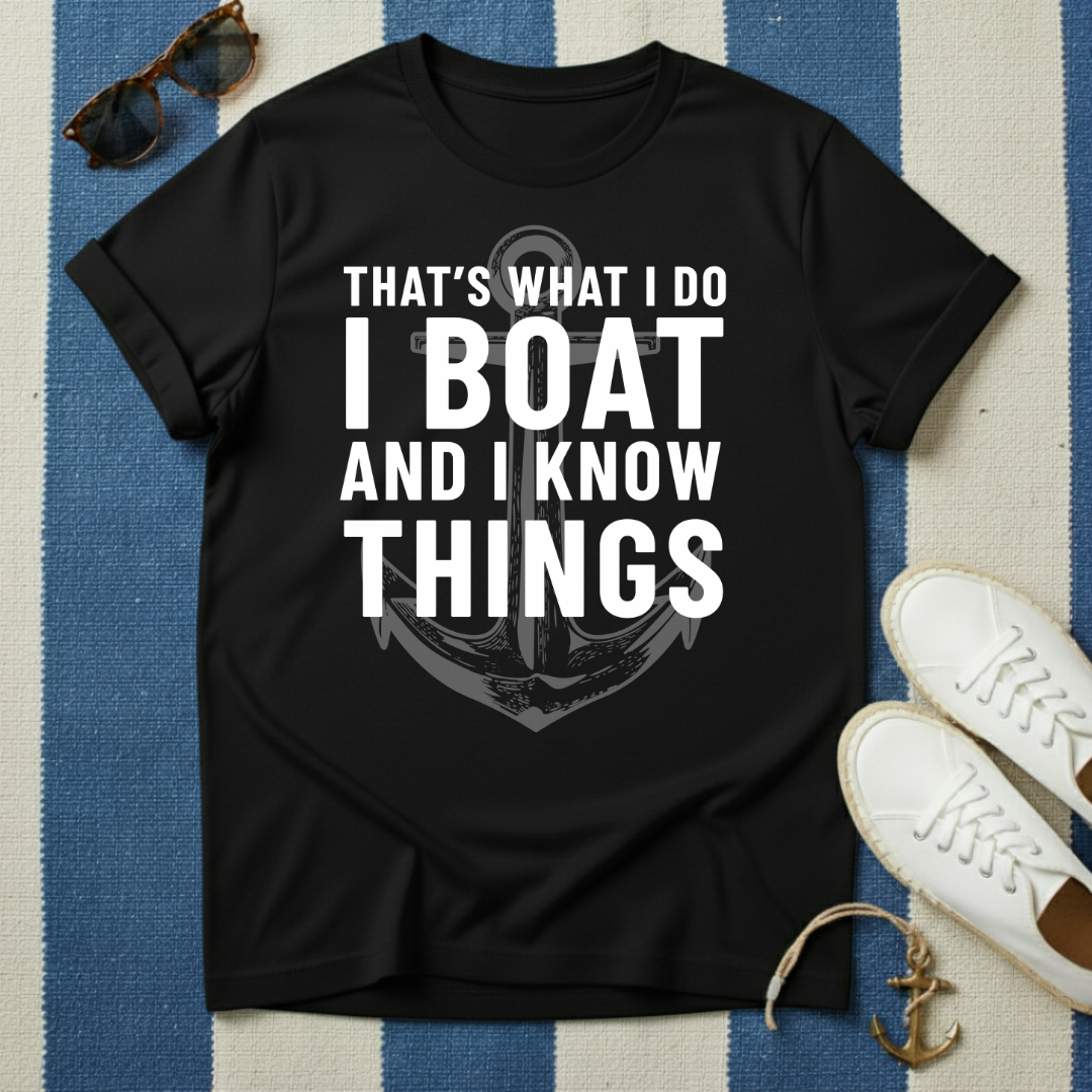 I Boat Big Anchor T-Shirt