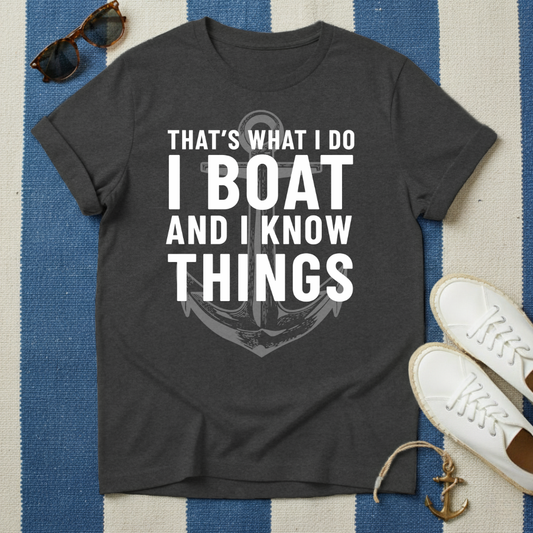 I Boat Big Anchor T-Shirt
