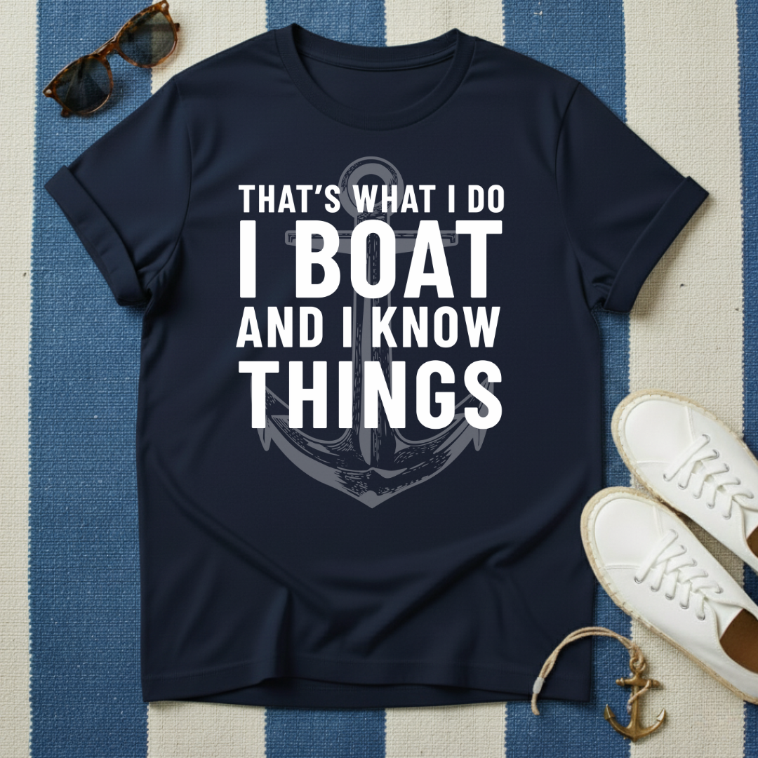 I Boat Big Anchor T-Shirt