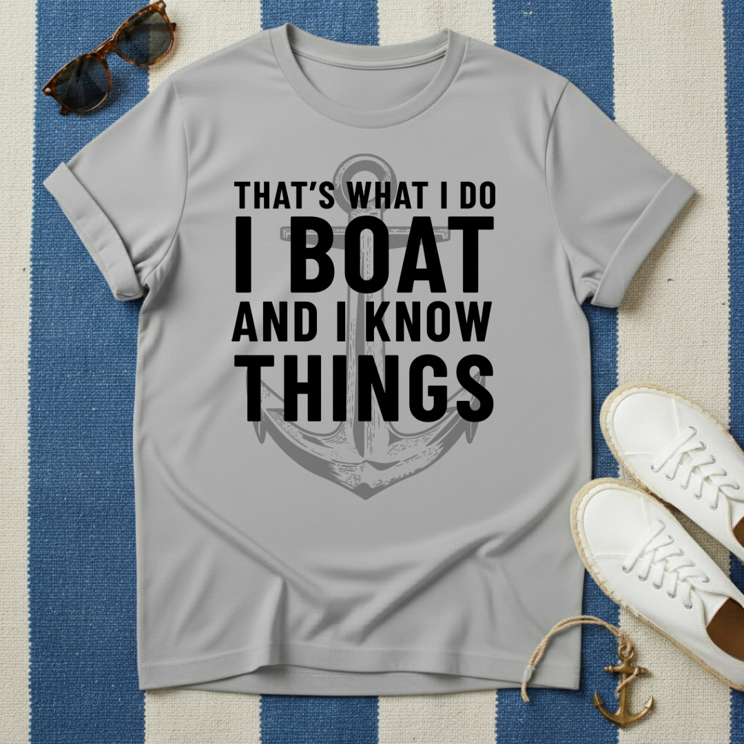 I Boat Big Anchor T-Shirt