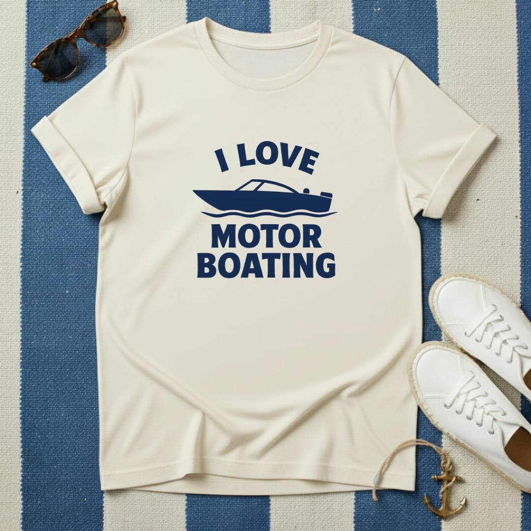 I Love Motor Boating T-Shirt