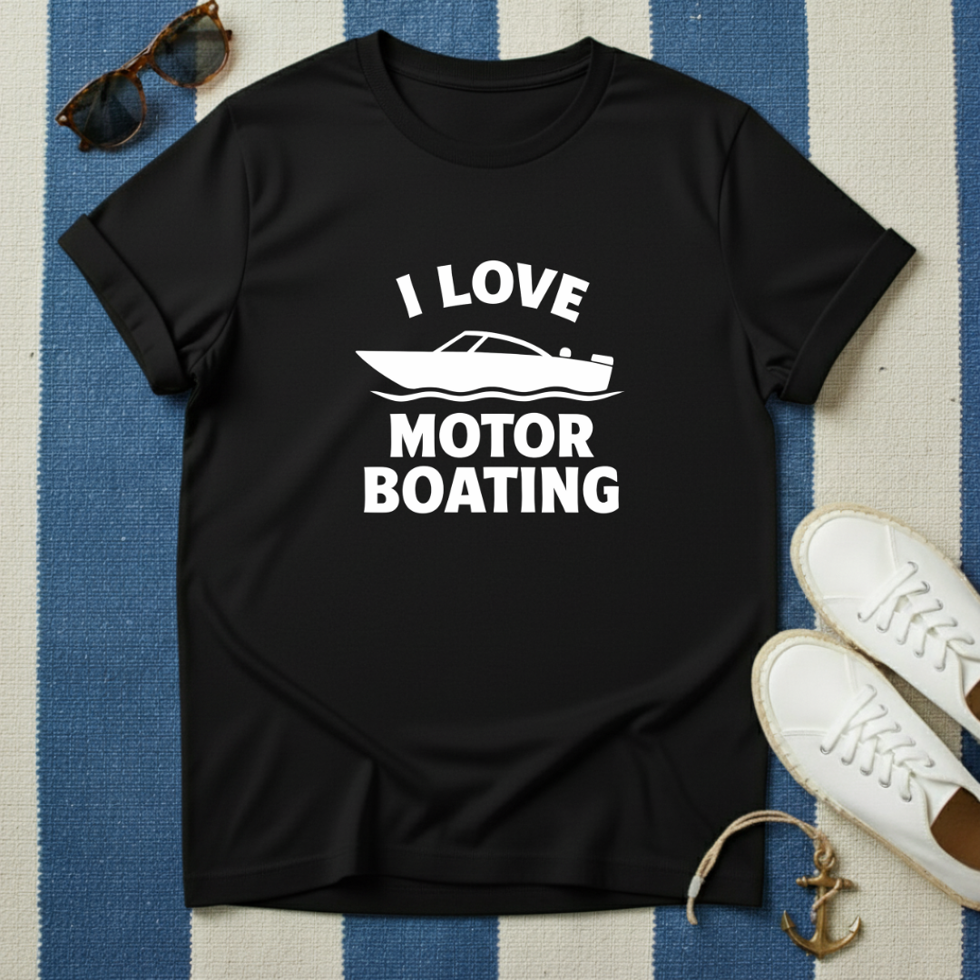 I Love Motor Boating T-Shirt