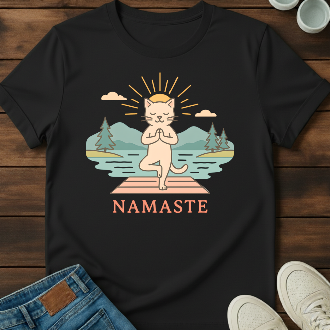 Namaste Cat T-Shirt