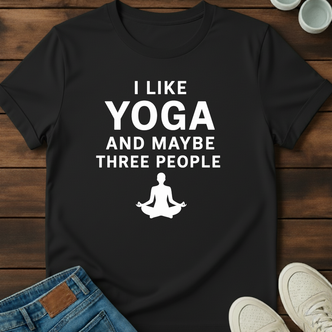 Yoga and Three People Tee