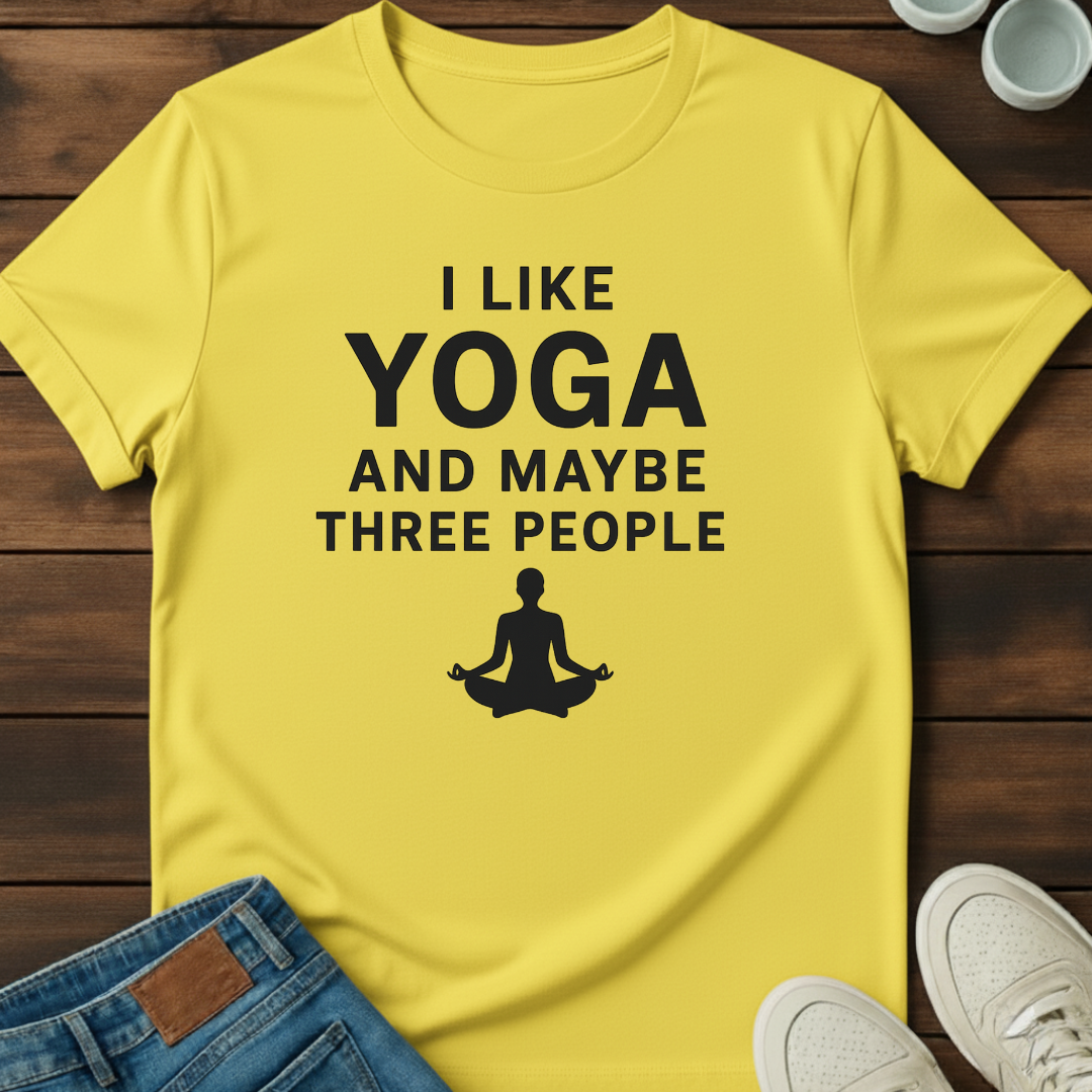 Yoga and Three People Tee