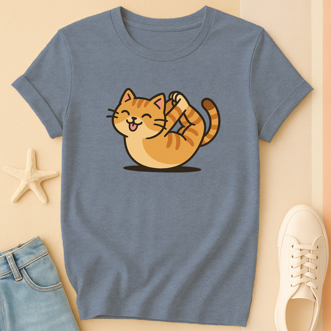 Yoga Color Cat Tee