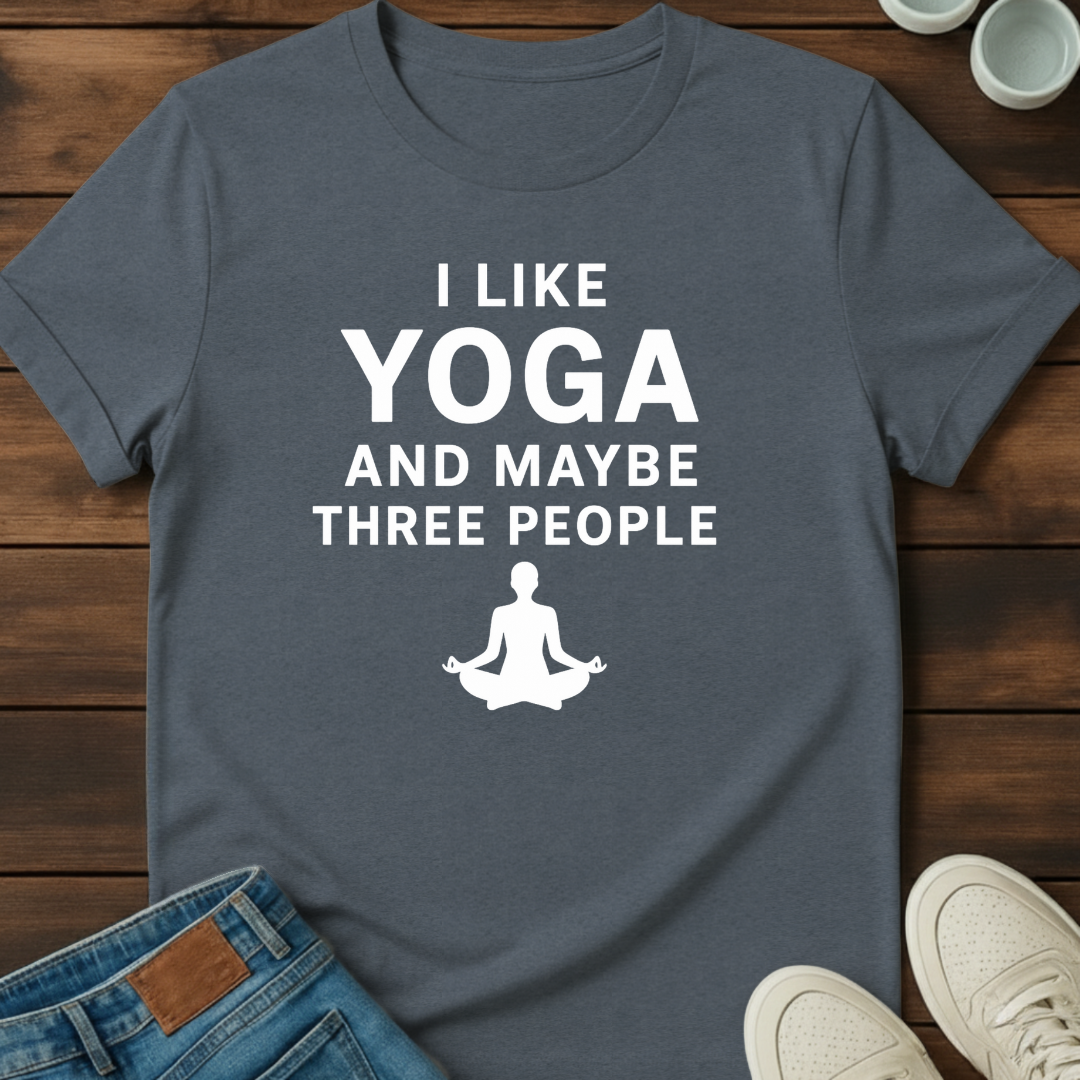Yoga and Three People Tee