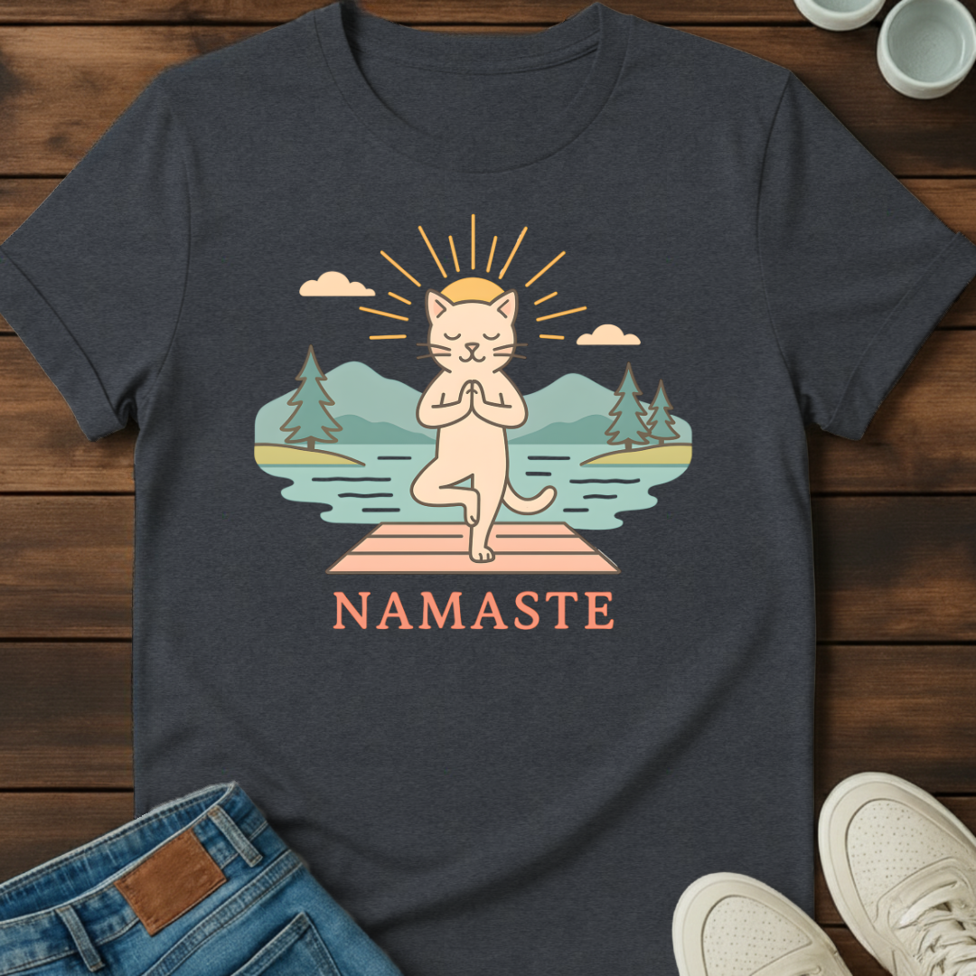 Namaste Cat T-Shirt