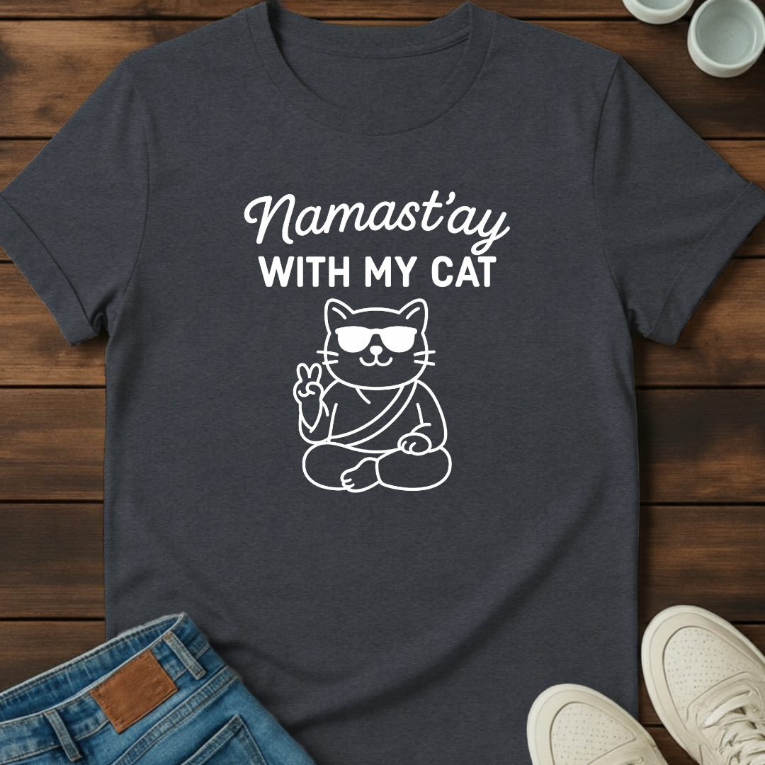 Namastay Cat Shades T-Shirt
