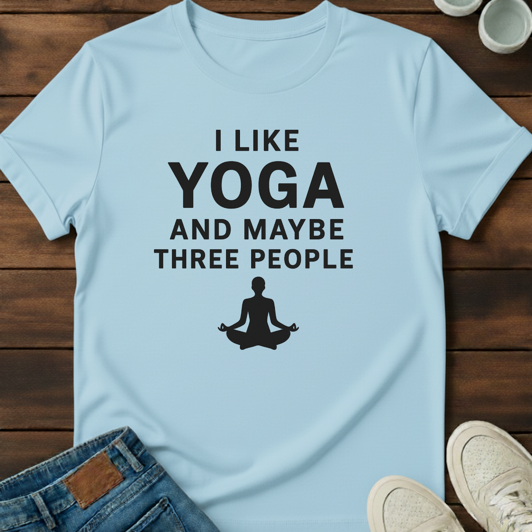 Yoga and Three People Tee