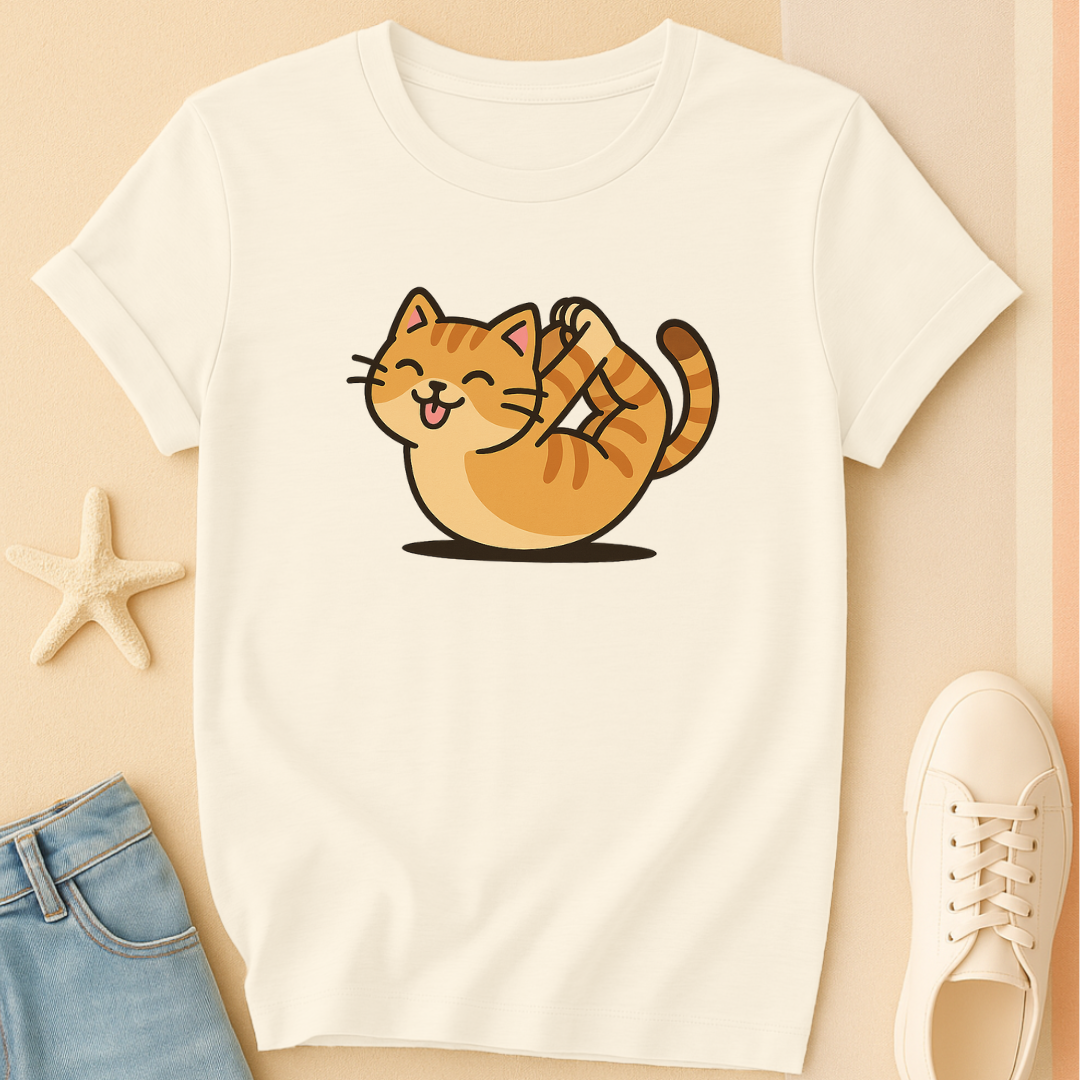 Yoga Color Cat Tee