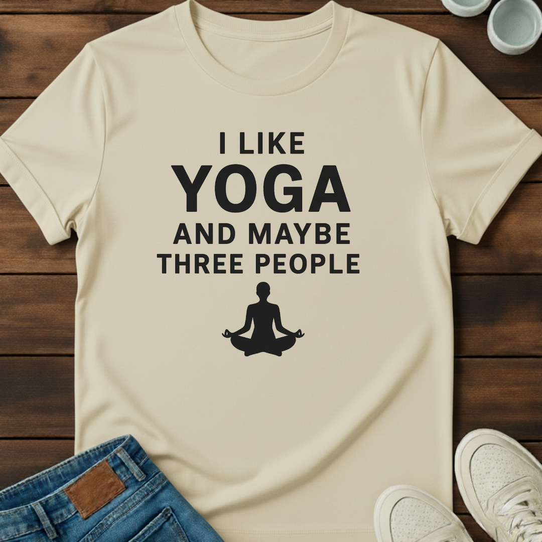 Yoga and Three People Tee