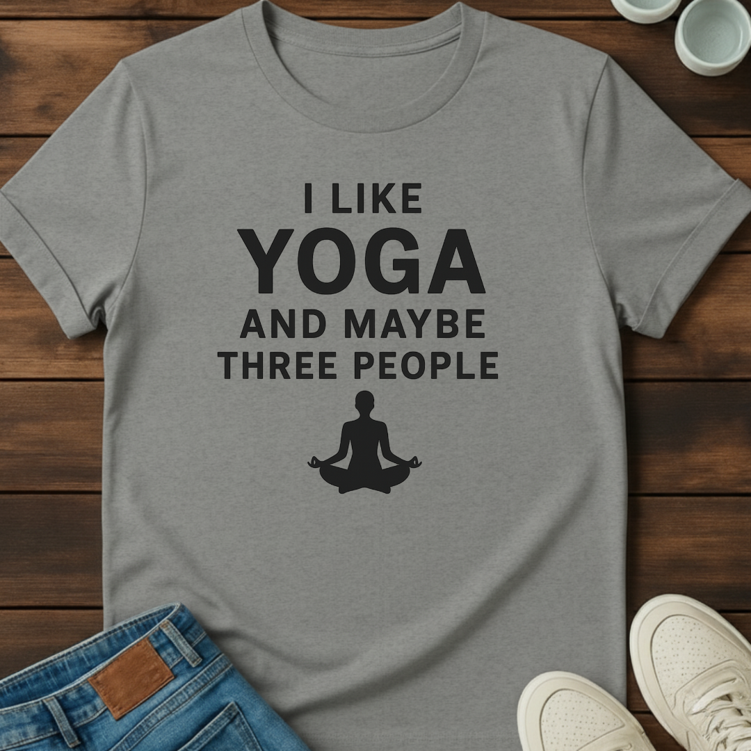 Yoga and Three People Tee