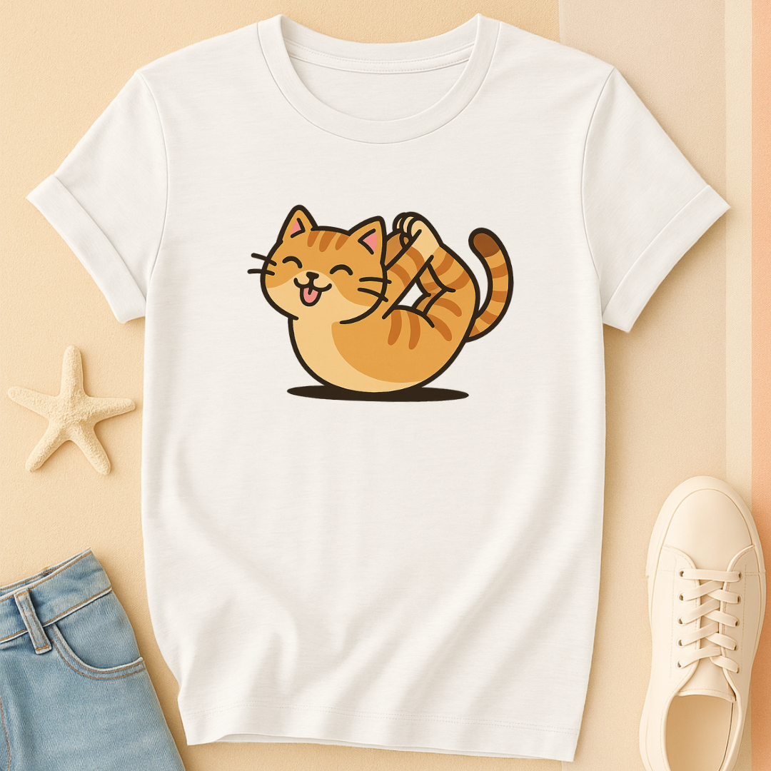 Yoga Color Cat Tee