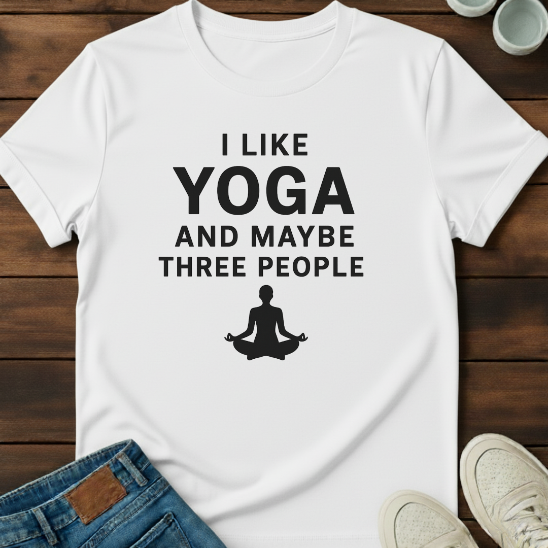 Yoga and Three People Tee